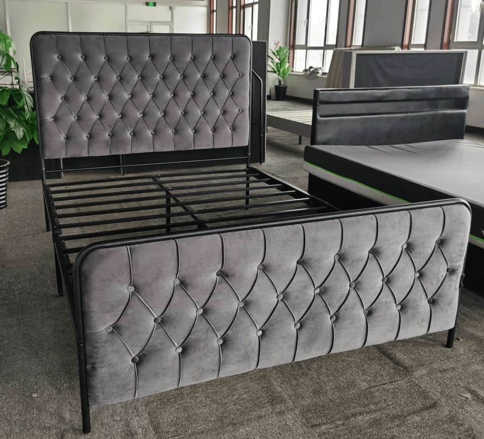 Upholstered Metal Beds