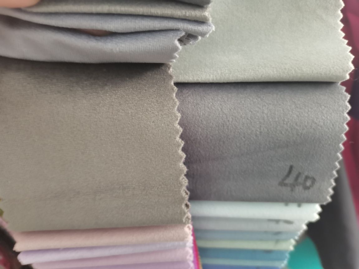 Velvet fabric close-up