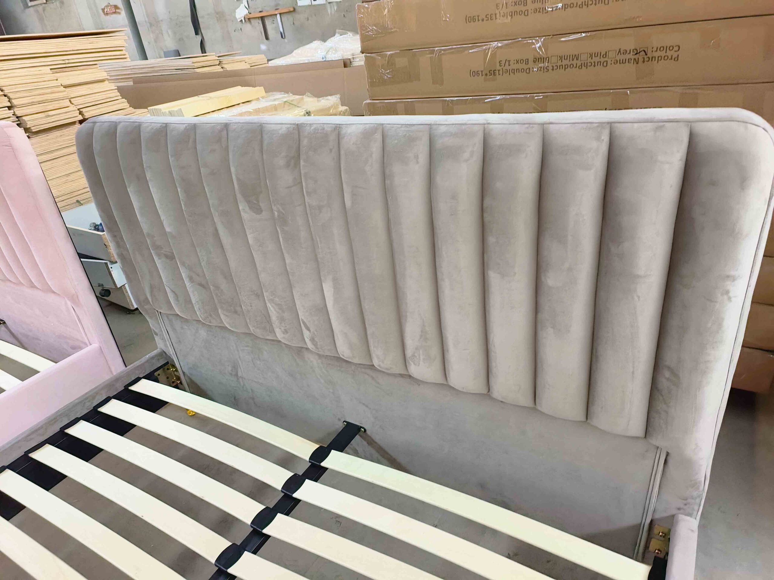 Upholstered bed frame