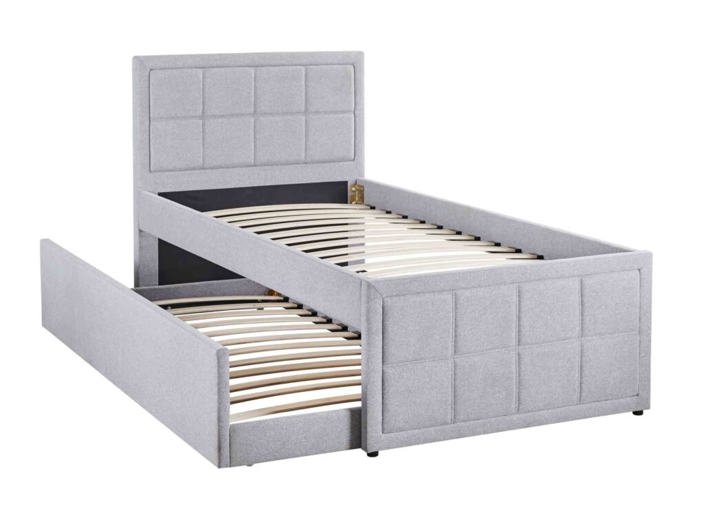 Upholstered Bed with Trundle