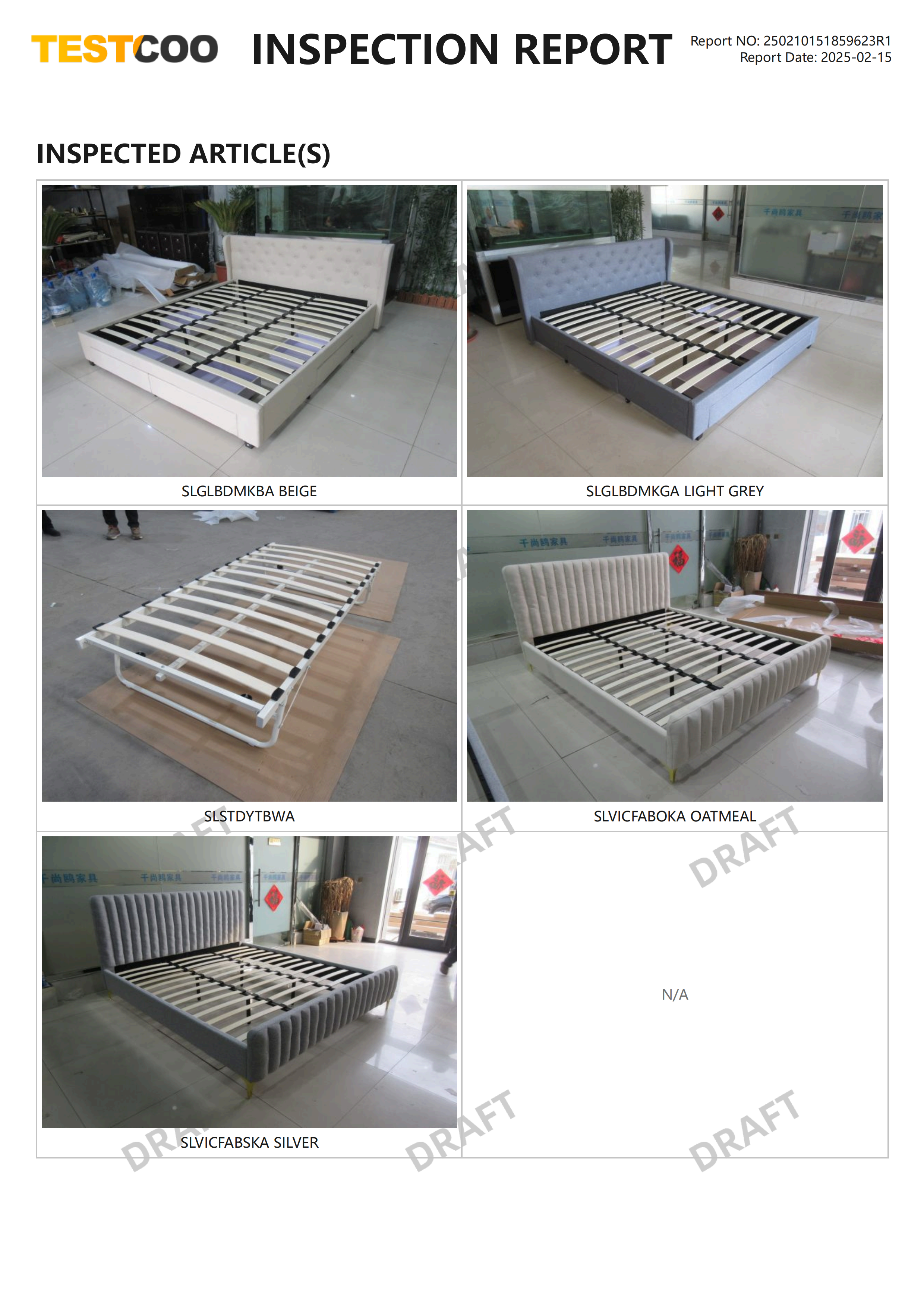 Bed Frame Quality Check