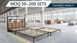 What is the typical MOQ for bed frames from China?