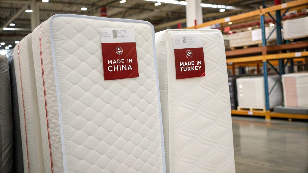 compare Chinese and Turkish mattress suppliers