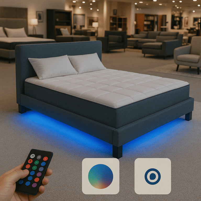 led bed frame display furniture