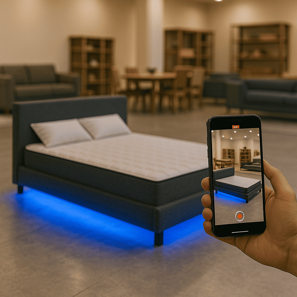 led bed for ecommerce and store