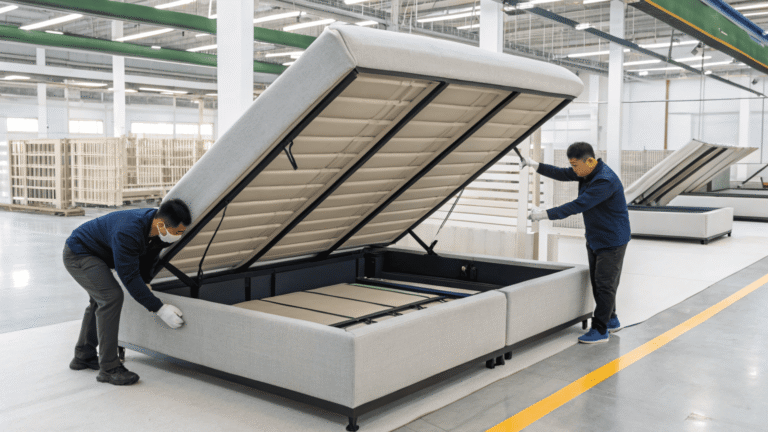 how does gas lift bed work