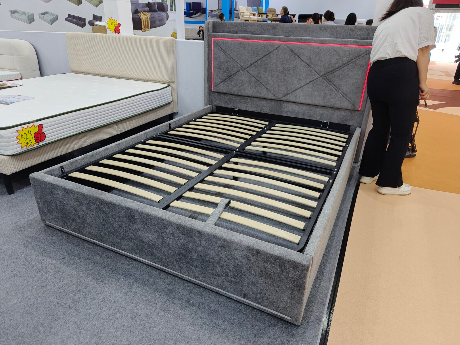 modern bed setup