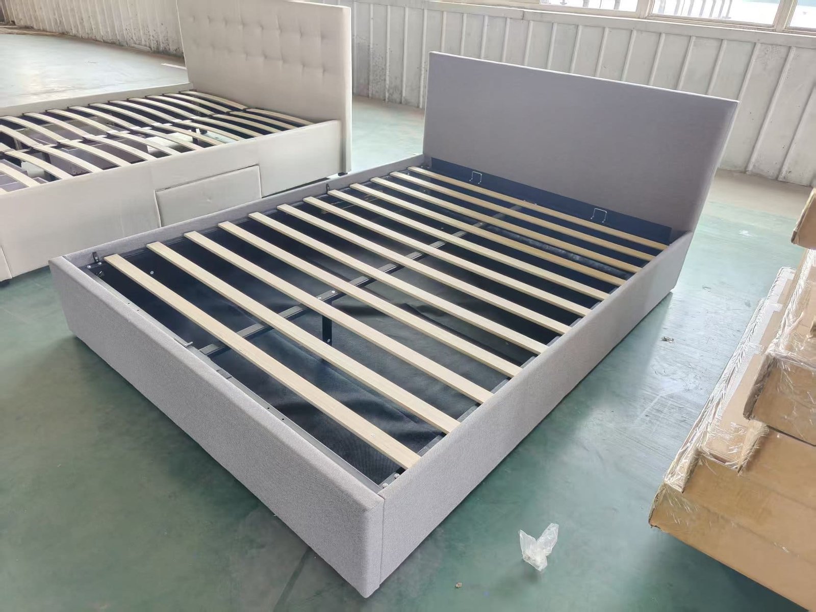 Modern Panel Upholstered Bed
