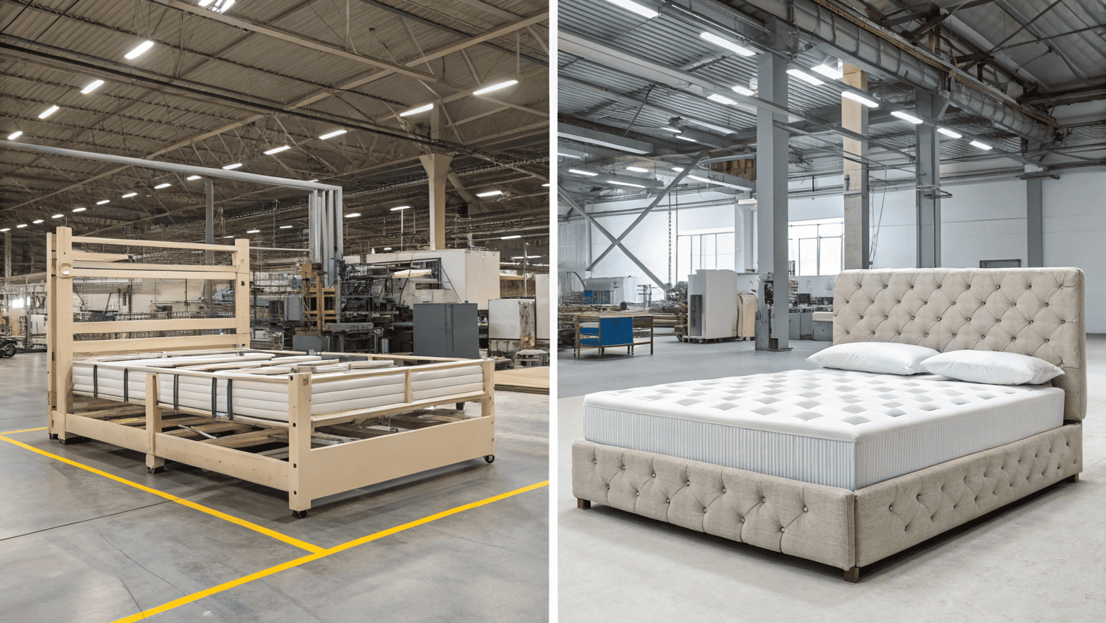 Types of bed frames produced in Turkey