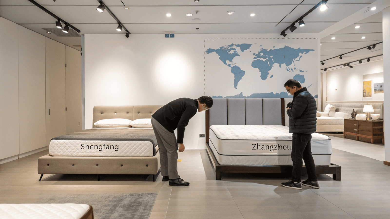 Zhangzhou vs Shengfang map location comparison