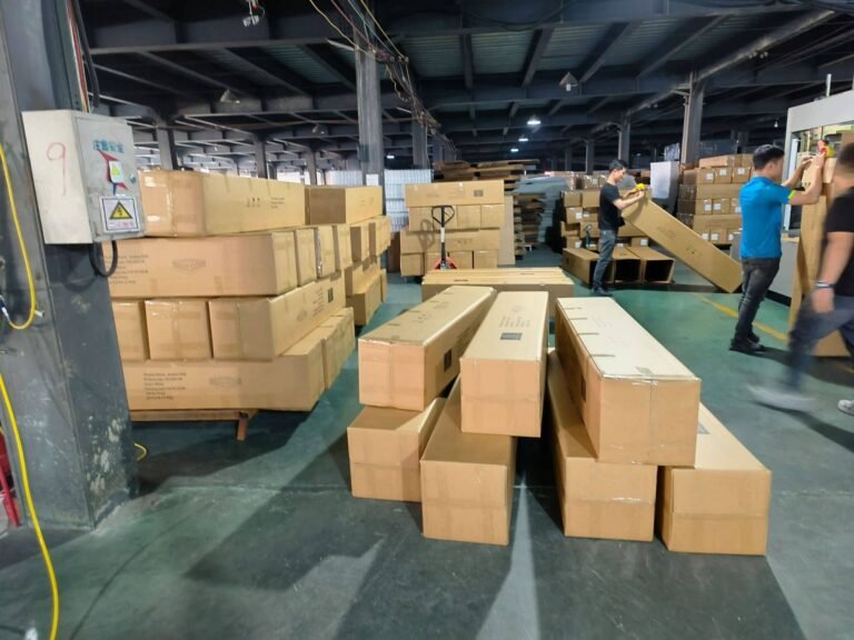 Packed Mattresses in Warehouse Ready for Shipment