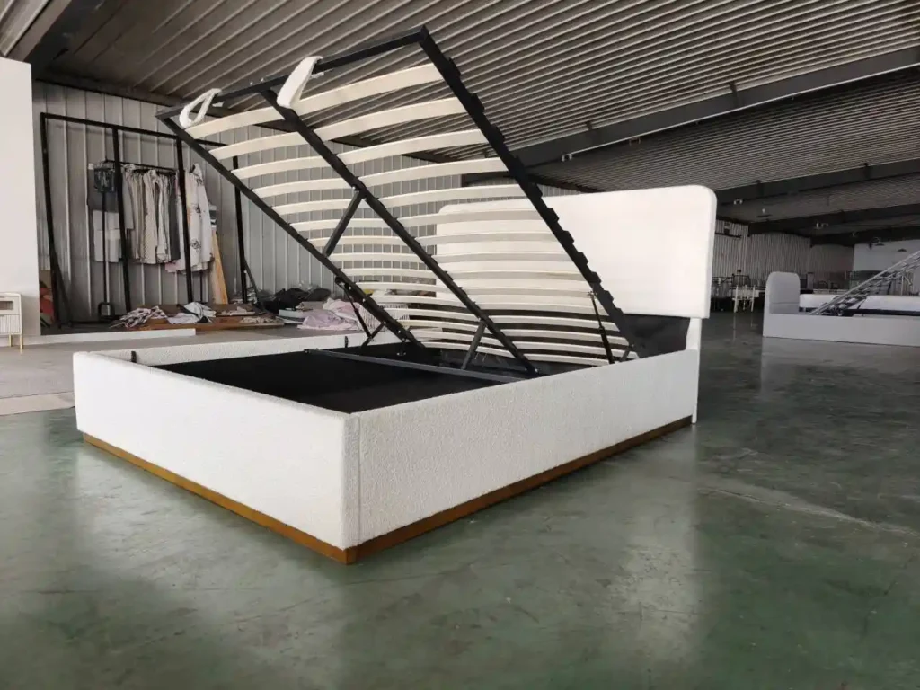 Upholstered Bed Boucle Fabric New Design