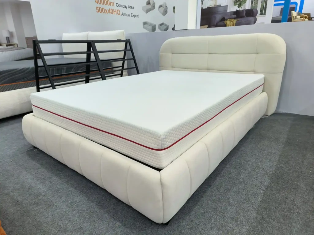 Upholstered Bed Frames with Gas Lifting