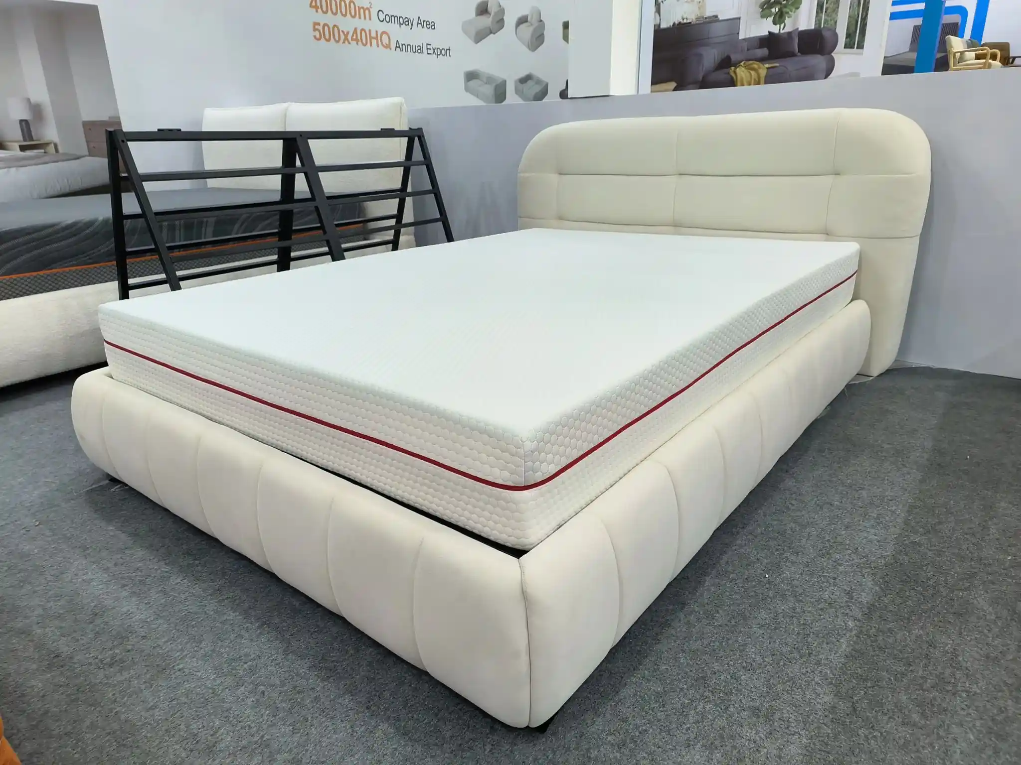 Upholstered Bed Frames with Gas Lifting