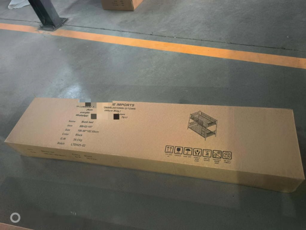 Metal Bunk Bed Packing