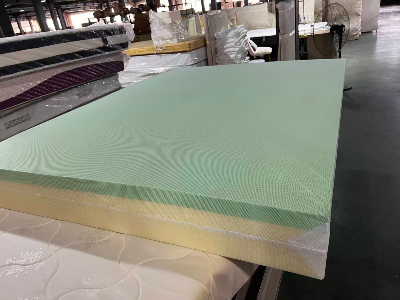 rolls of fabric for mattress production