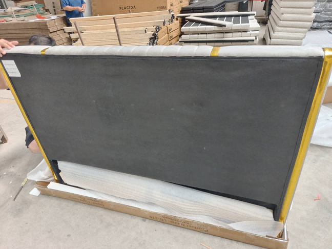 Gold-Accent Channel Gas Lift Storage Bed image 7