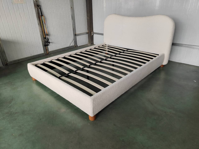 Rounded Headboard Gas Lift Storage Bed