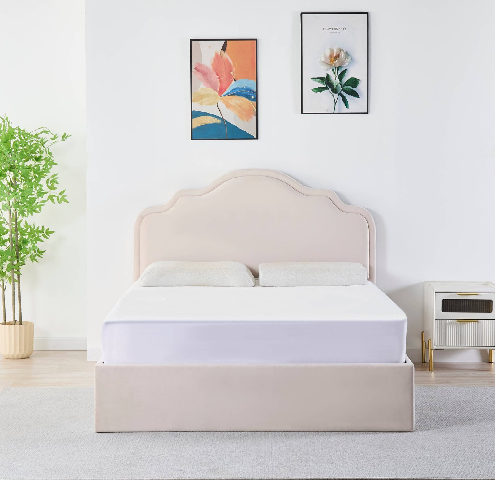 Scalloped Wing Gas Lift Storage Bed image 3