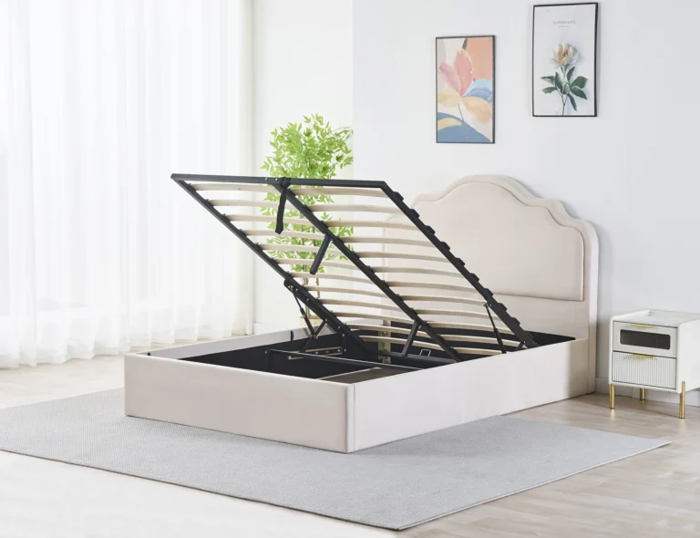 Scalloped Wing Gas Lift Storage Bed