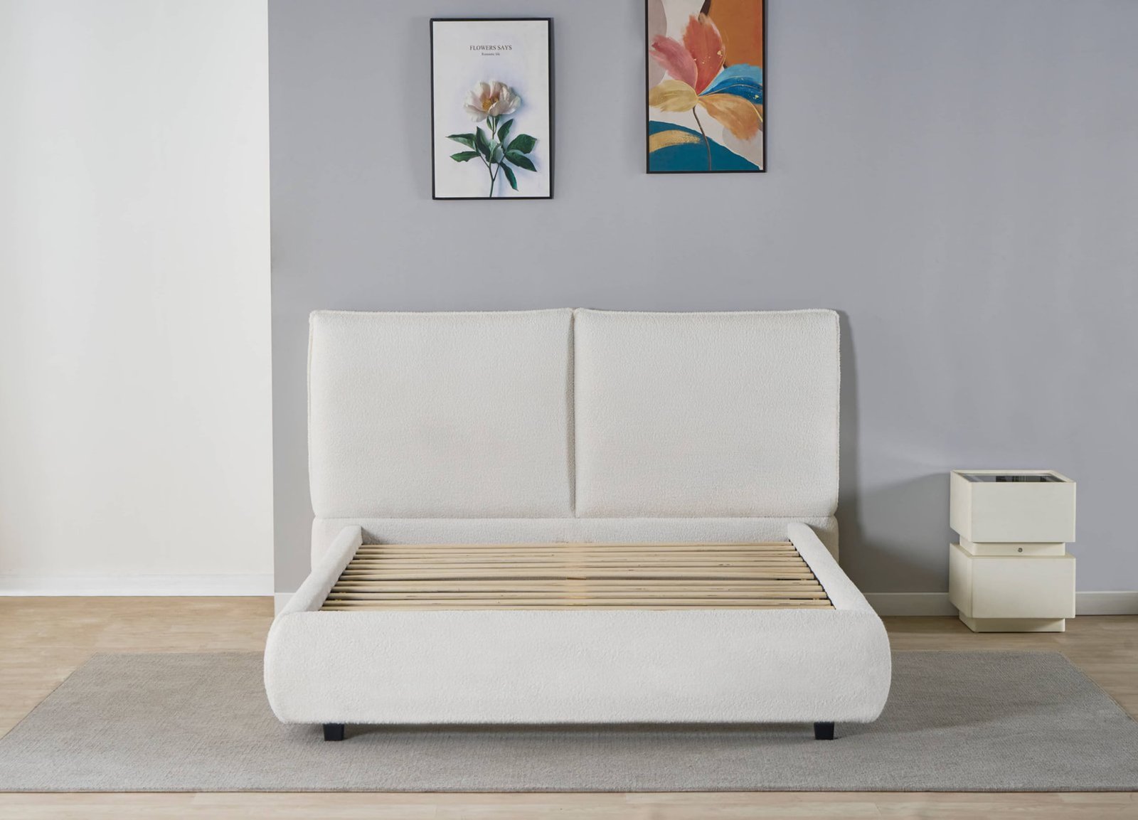 Curved Double-Cushion Gas Lift Storage Bed image 5