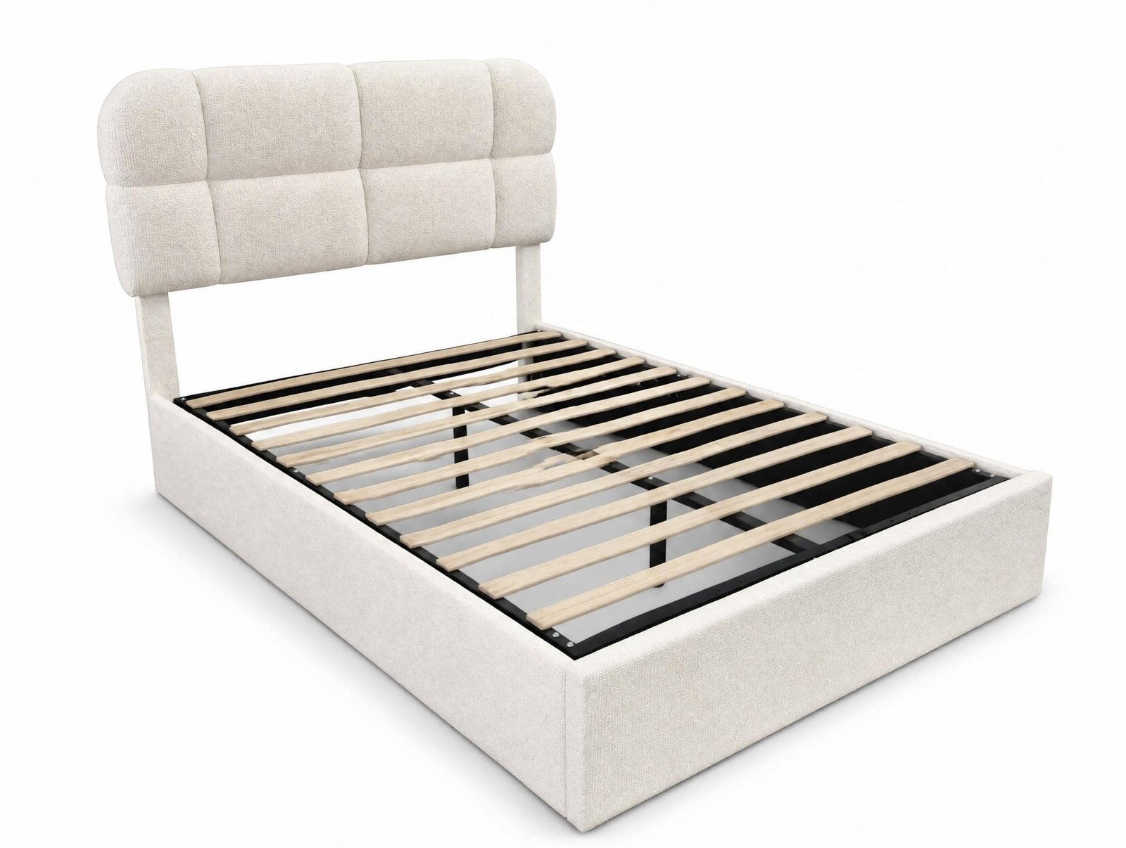 Adjustable-Height Gas Lift Storage Bed
