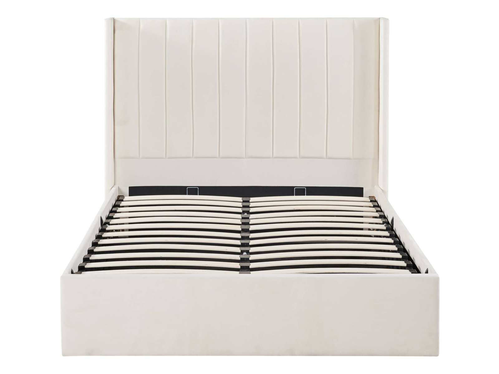 Vertical-Channel Upholstered Bed Frame image 2