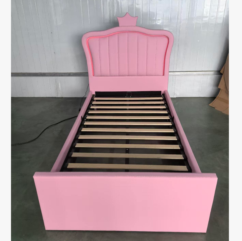 Princess Crown LED USB Gas Lift Storage Bed image 3