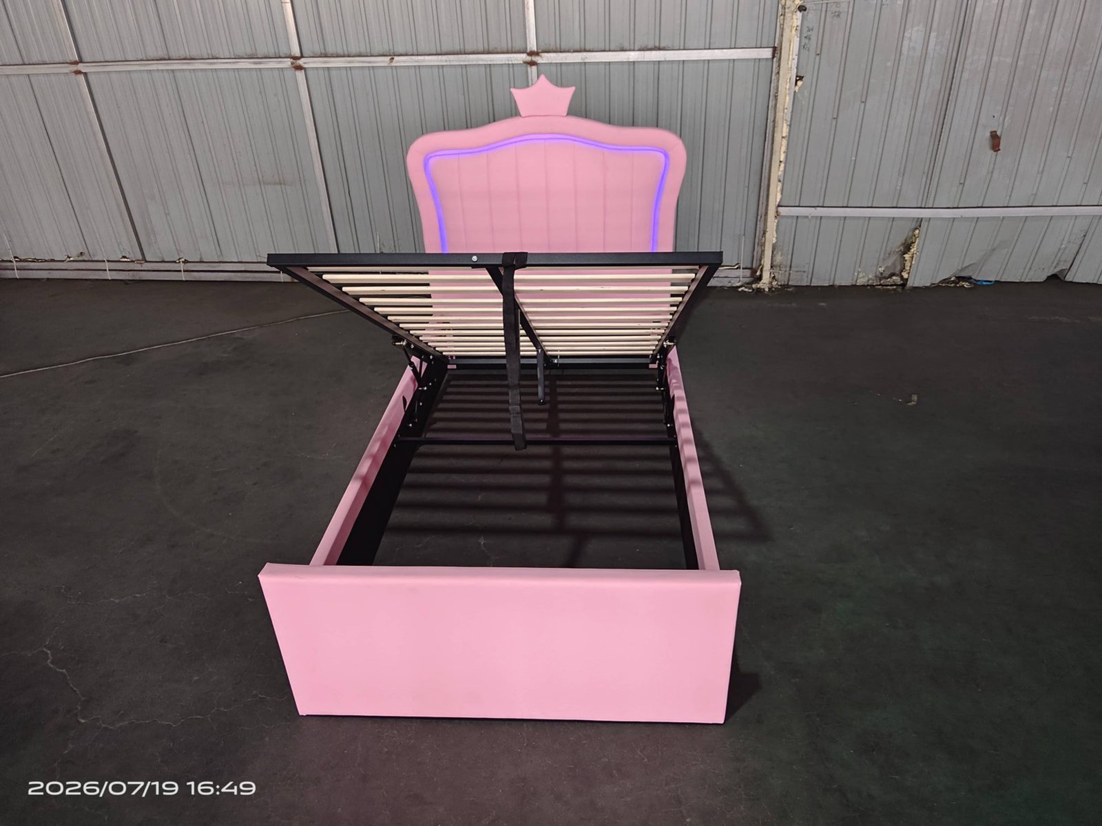 Princess Crown LED USB Gas Lift Storage Bed image 4