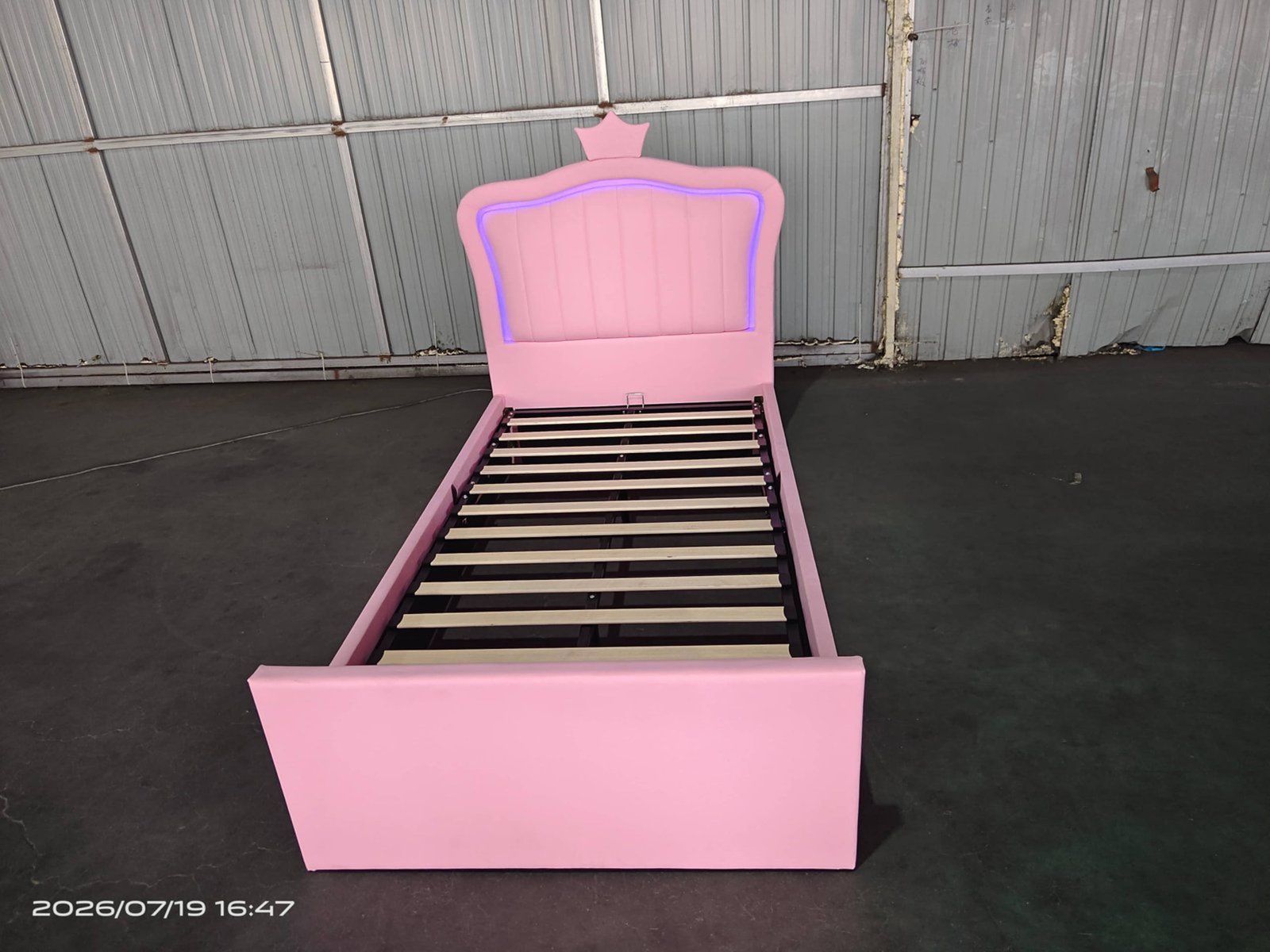 Princess Crown LED USB Gas Lift Storage Bed image 8