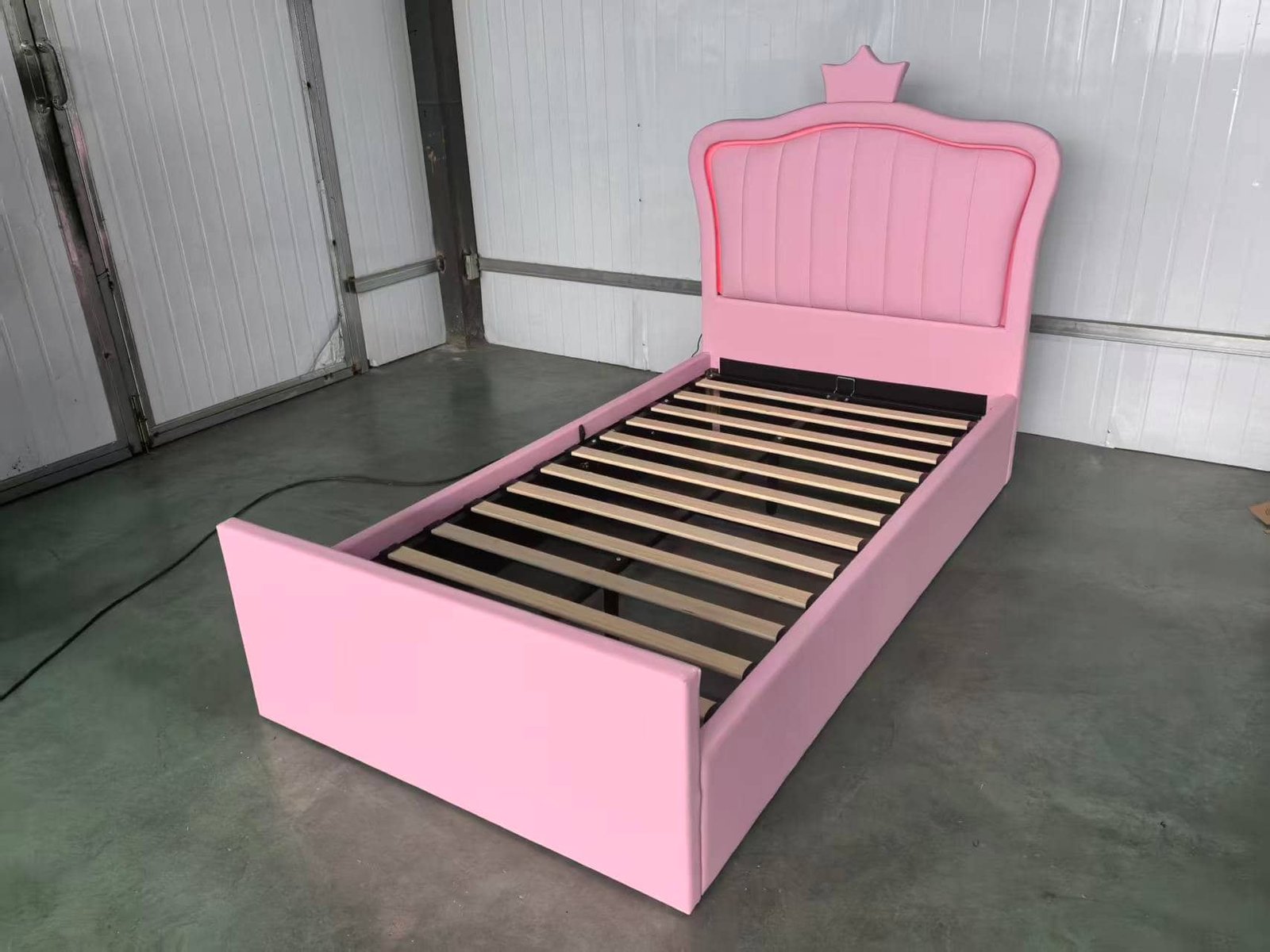 Princess Crown LED USB Gas Lift Storage Bed image 9