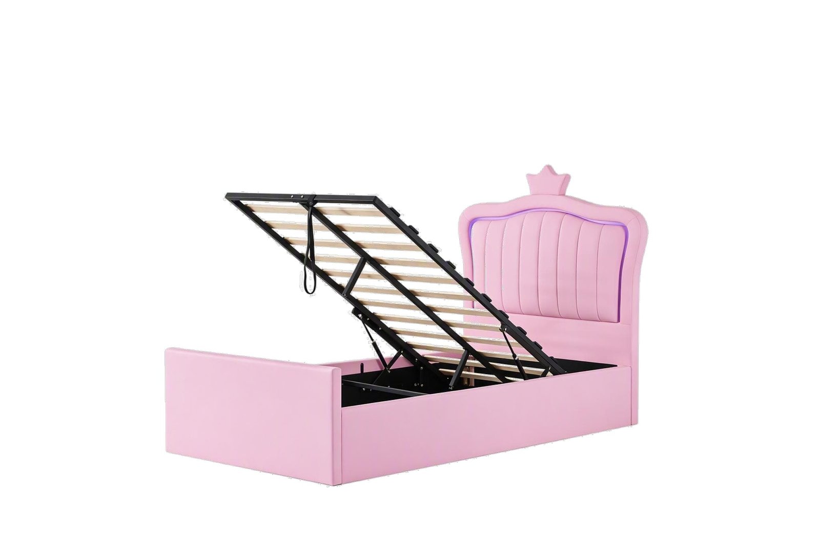 Princess Crown LED USB Gas Lift Storage Bed image 10