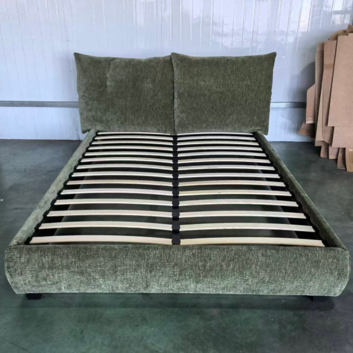 Twin-Cushion Curved Gas Lift Storage Bed