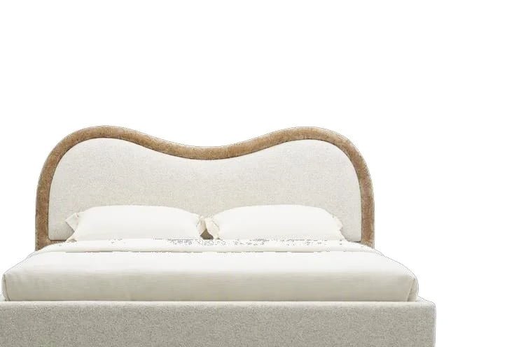 Compact Upholstered Gas Lift Storage Bed