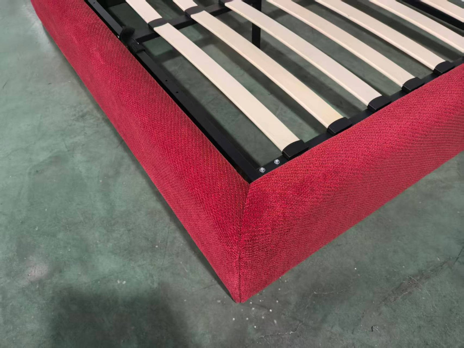 Curved Upholstered Gas Lift Storage Bed image 7