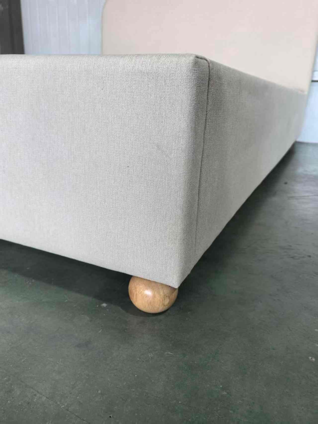 Scalloped Upholstered Gas Lift Storage Bed image 4