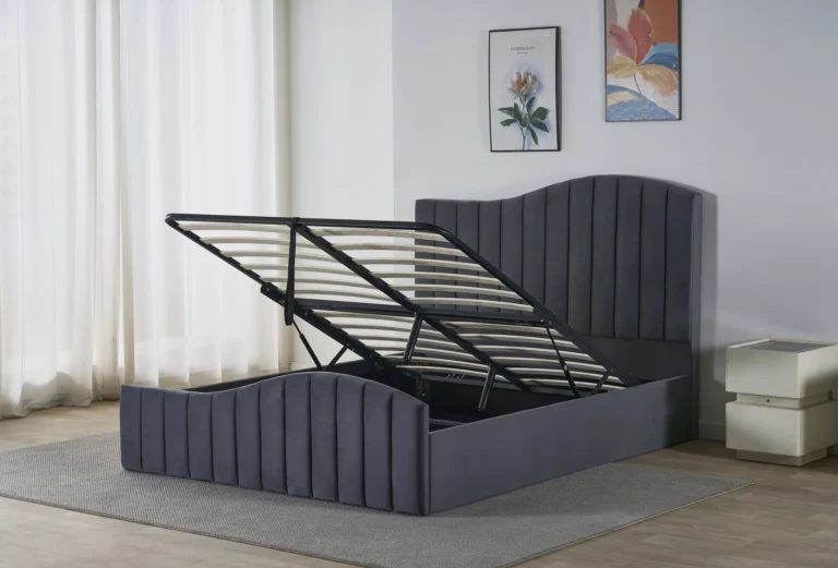 Arched Channel Upholstered Bed Frame
