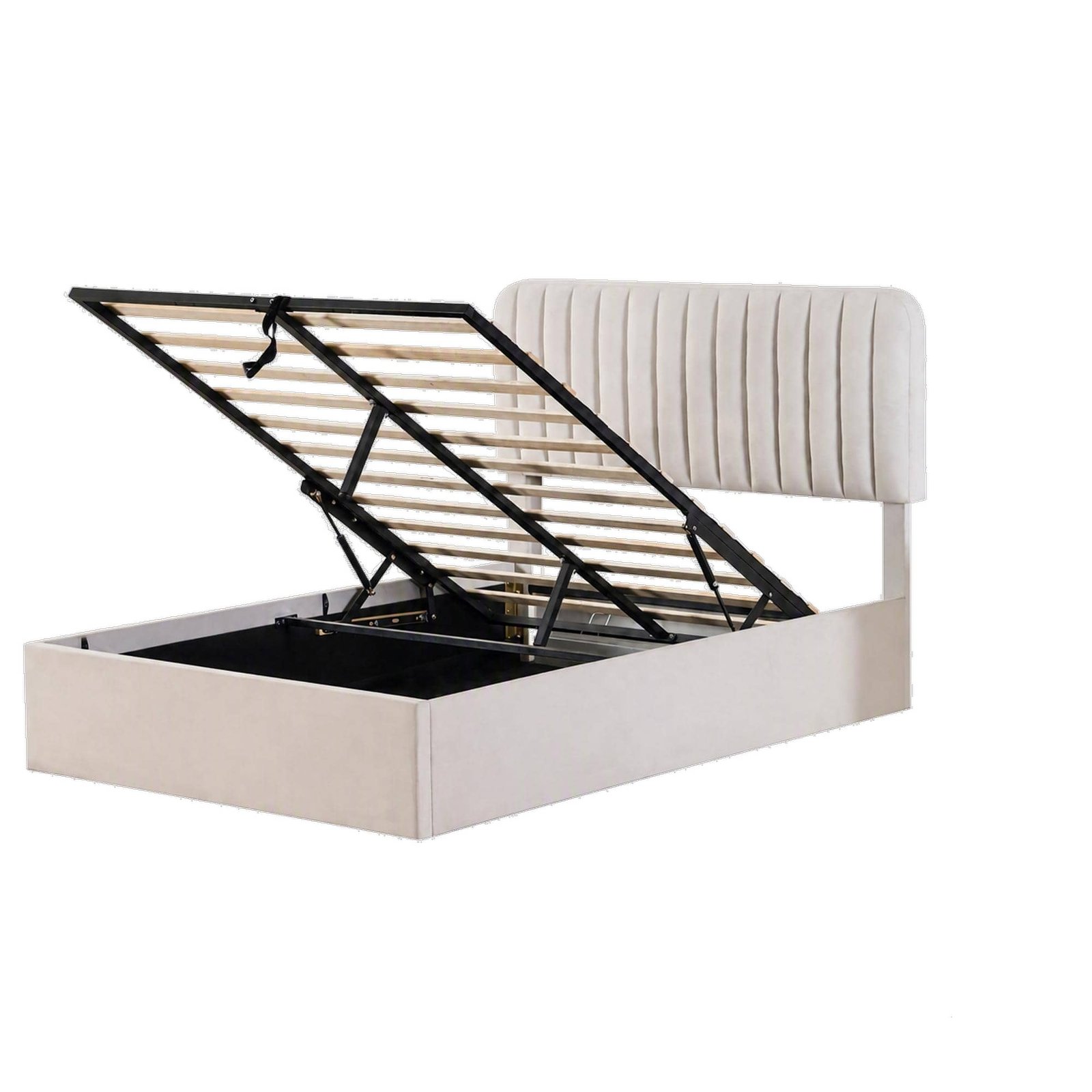 Vertical-Channel Adjustable Gas Lift Storage Bed