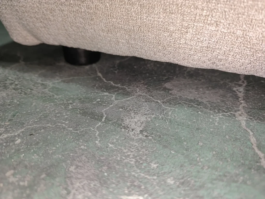 Low-Profile Black Plastic Bed Leg