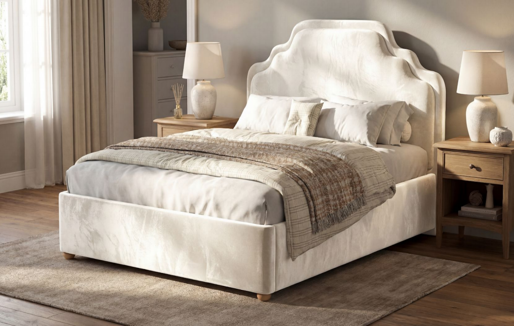 Scalloped Wing Gas Lift Storage Bed image 2