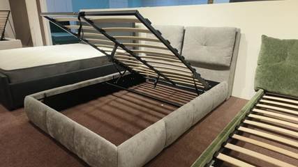 Pillow-Panel Upholstered Bed Frame image 2