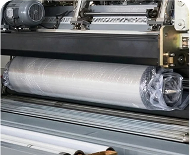 Roll & carton packing — mattress production photograph